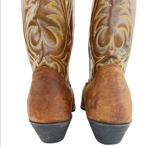 Laredo Women’s Kadi Brown Leather Western Cowboy Boots - Picture 12 of 16